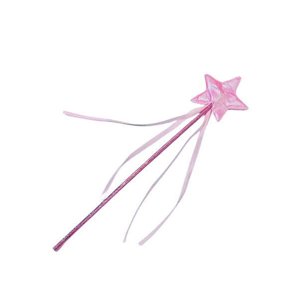 Pink fairy wand with star-shaped top