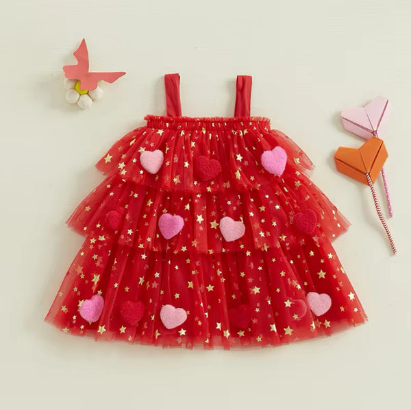 Party Heart Tulle Dress - Red