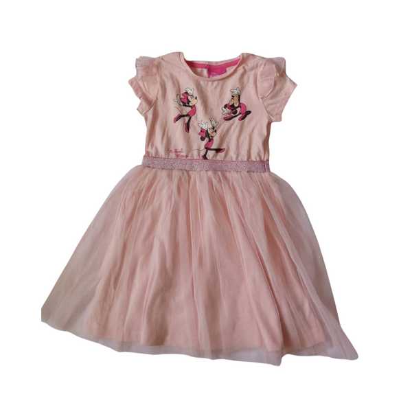 Baby Girl Disney Minnie Mouse Tulle Dress in Pink