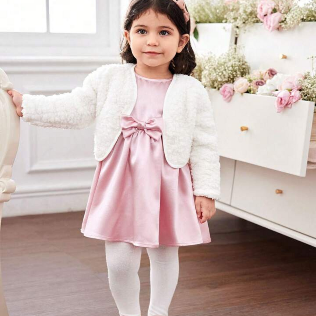 Pink Bow Dress for Girls