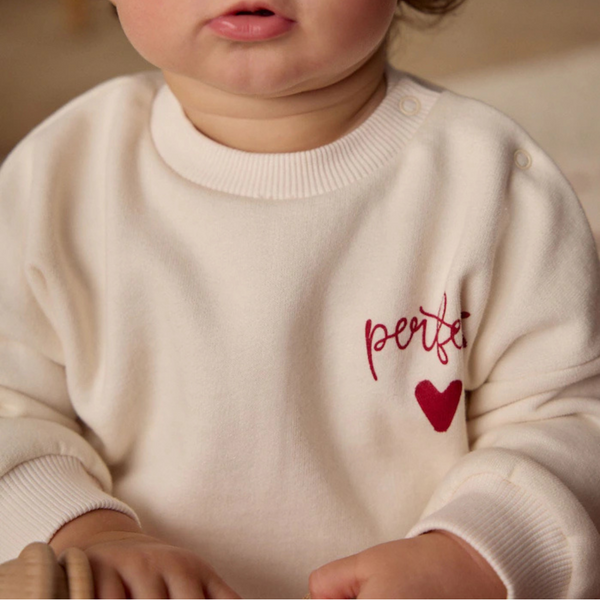 Baby & Kids Sweatshirt - Perfect with Heart Detail