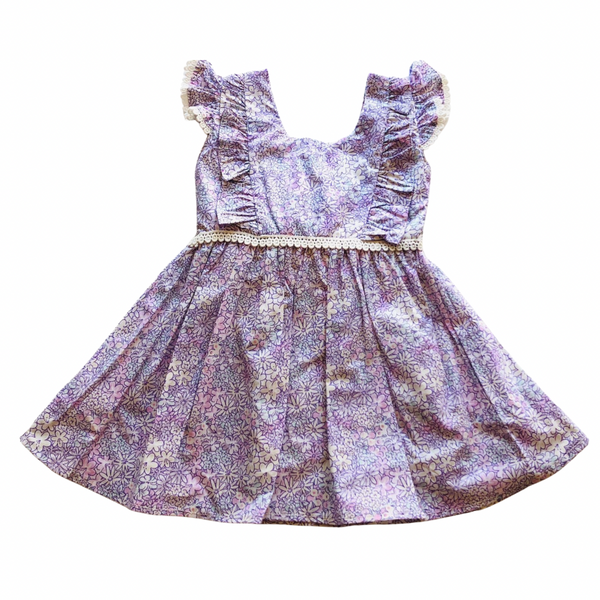 Baby Girl Purple Floral Dress