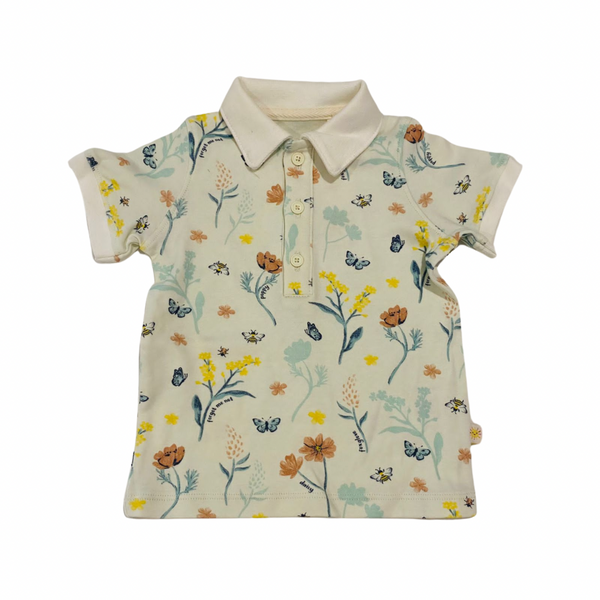 Boys Polo T-Shirt - Floral