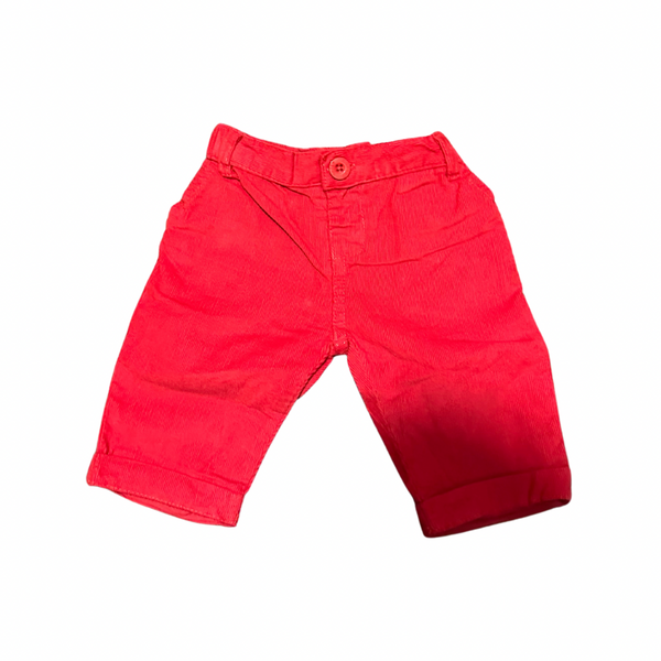 Baby Boy Red Corduroy Pants