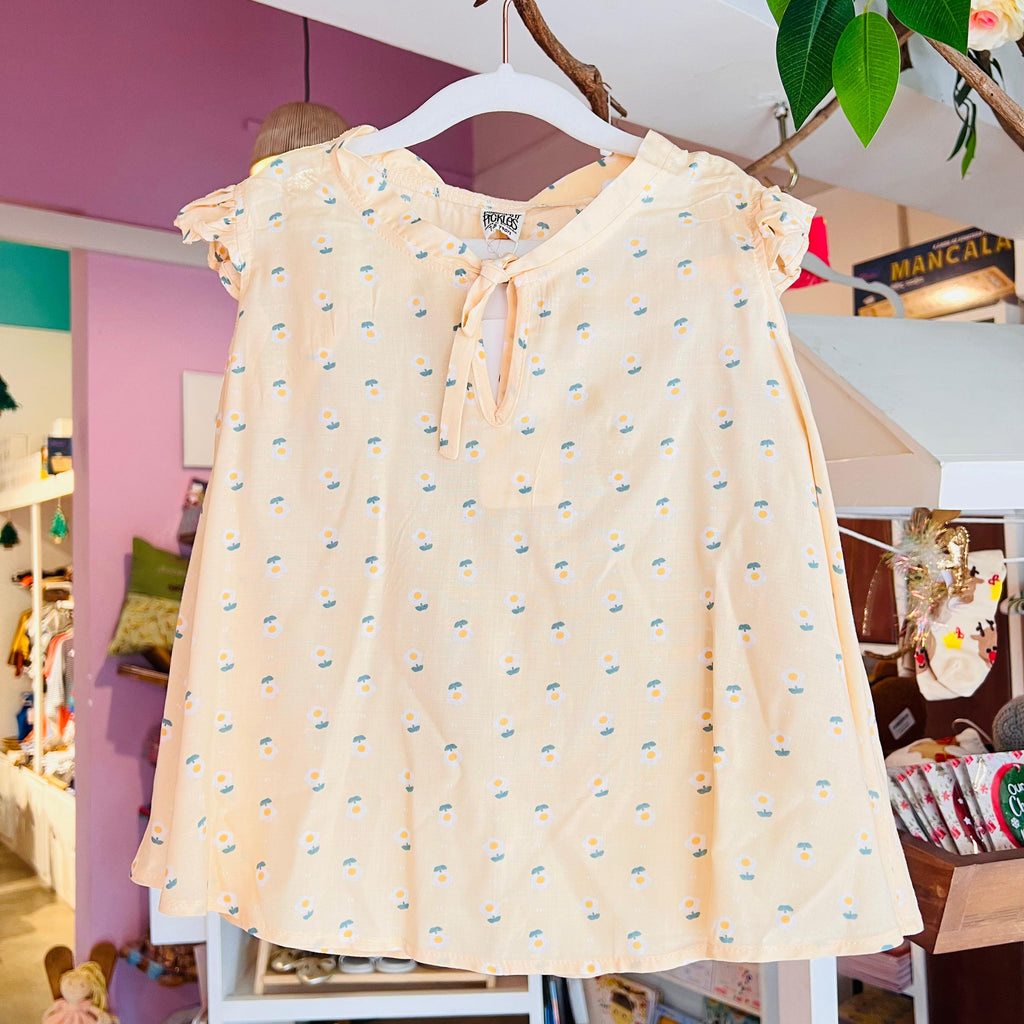 Baby Girl & Kids Light Pink Floral Flutter Sleeve Top with Shorts