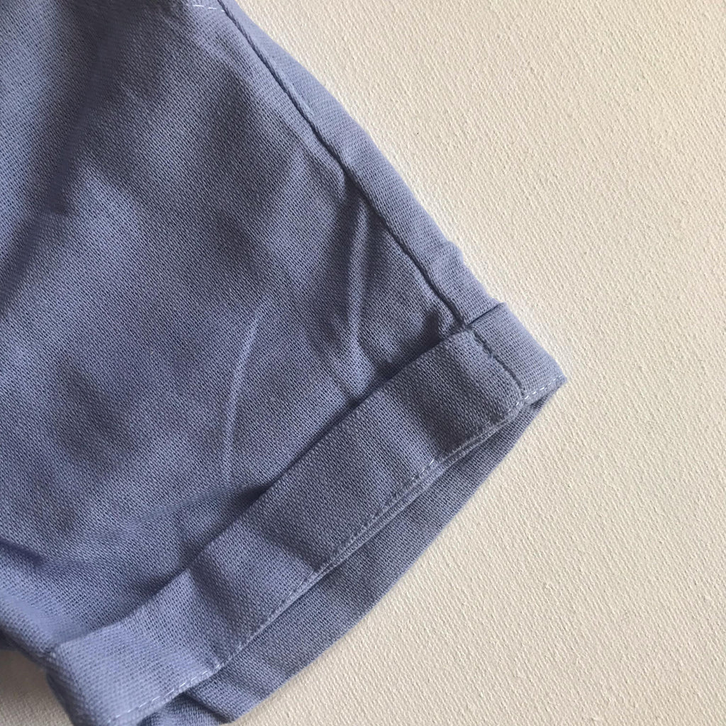 Baby Boy Cotton Shorts - Blue