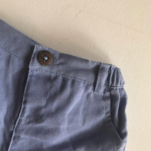 Baby Boy Cotton Shorts - Blue