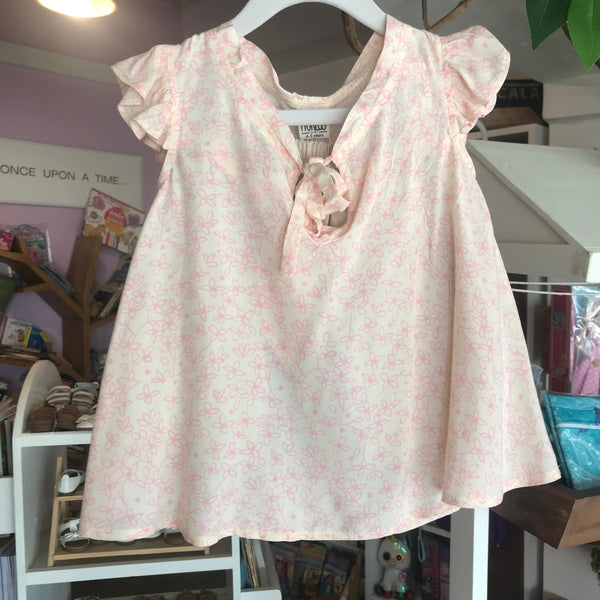 Baby Girl & Kids Pink Floral Summer Top with Shorts