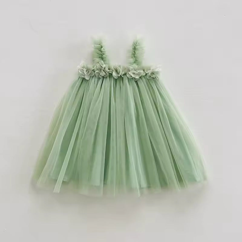 Party Mesh Tulle Dress - Light Green