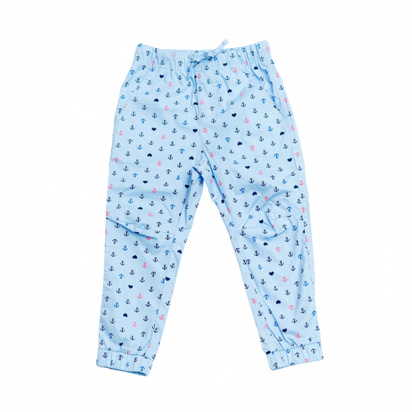 Anchor Full Length Pants - Light Blue