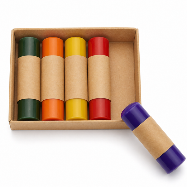 5-Piece All Natural & Non-Toxic Handmade Beeswax Oil Pastels