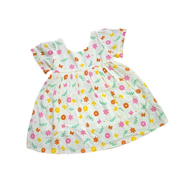 Floral dress on a white background