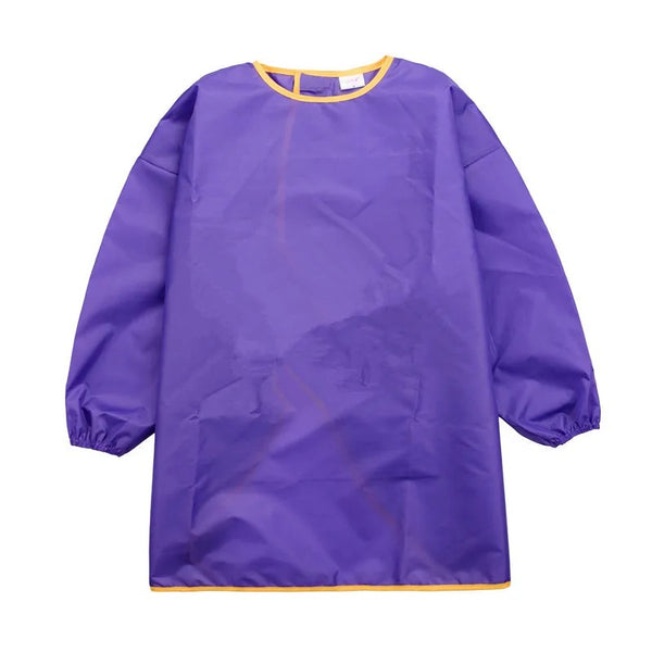 Children’s Waterproof Long Sleeve Apron - Purple