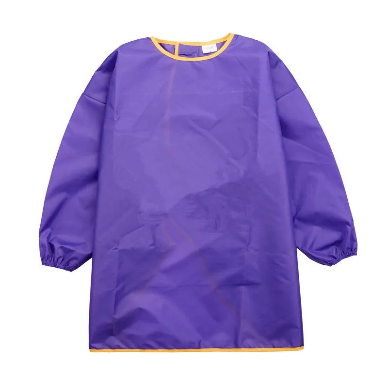 Children’s Waterproof Long Sleeve Apron - Purple