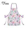 Children's apron with mermaid pattern on a white background