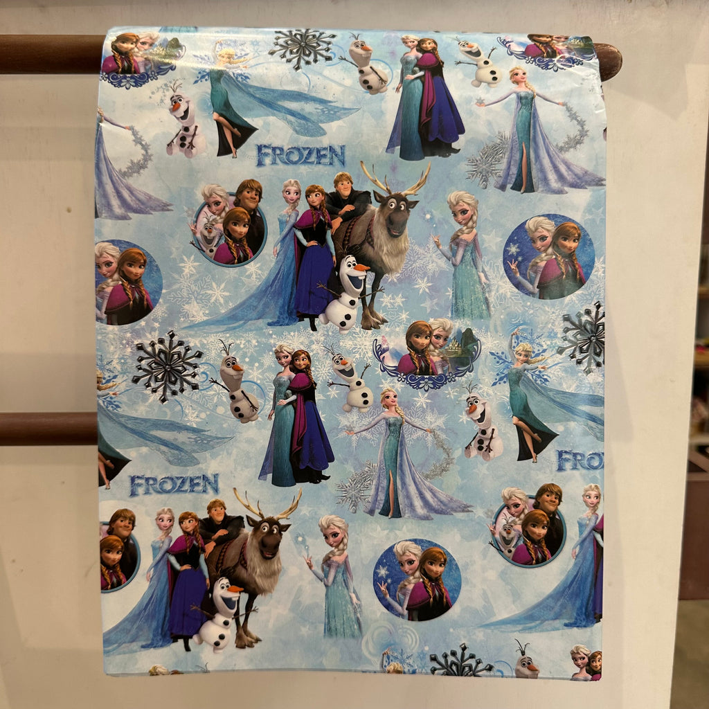 Wrapping Paper in Frozen Theme