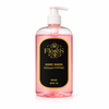 Bottle of Flores hand wash with a pump on a white background