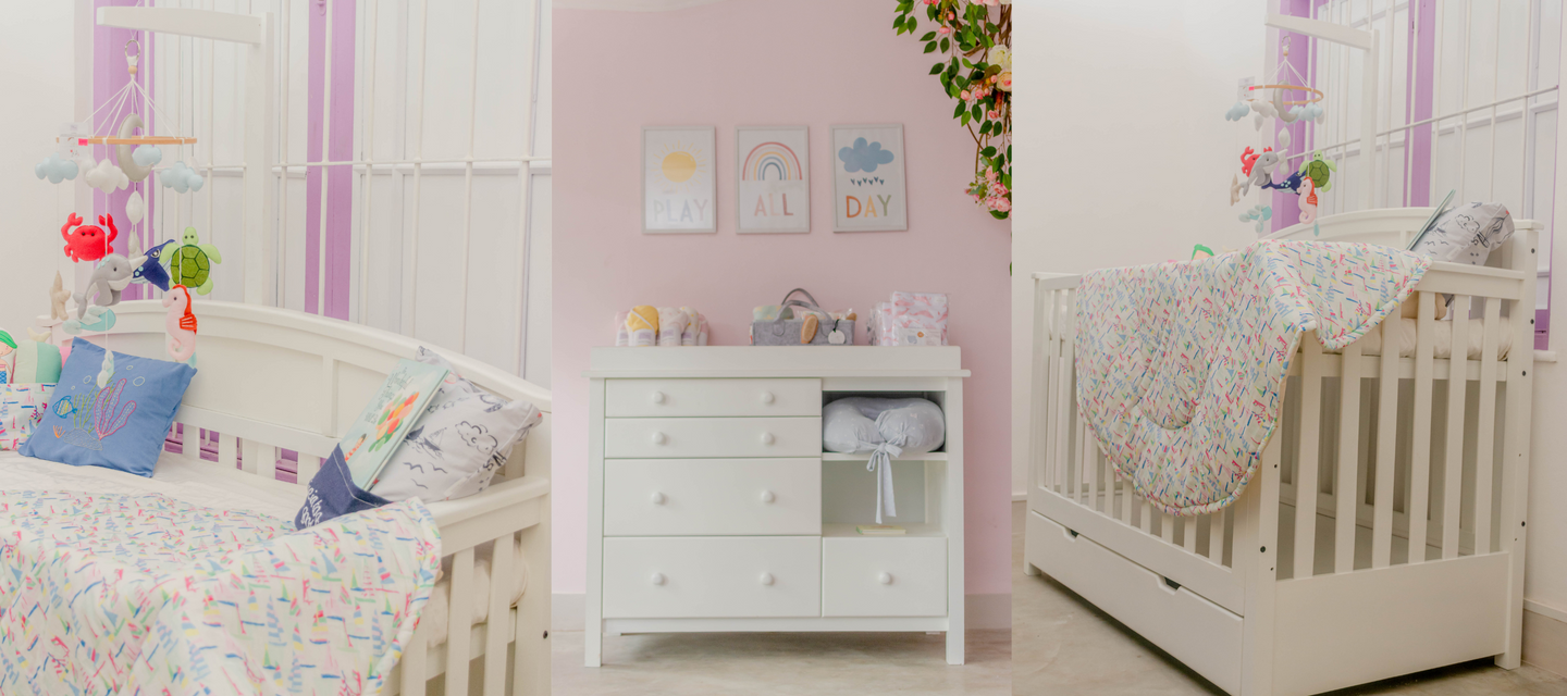 A range of Baby and Kids Furniture from cots to changing tables made from untreated hardwood, completely safe for your little one.