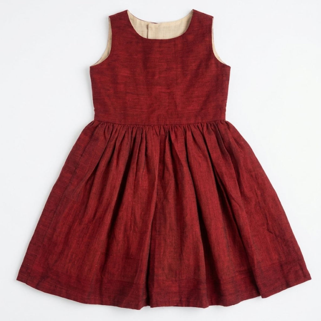 Red dress on a white background