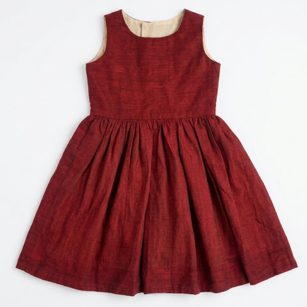 Red dress on a white background