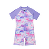 Children's swimsuit with unicorn pattern .