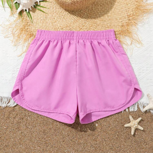  Girls swim shorts in lilac color 