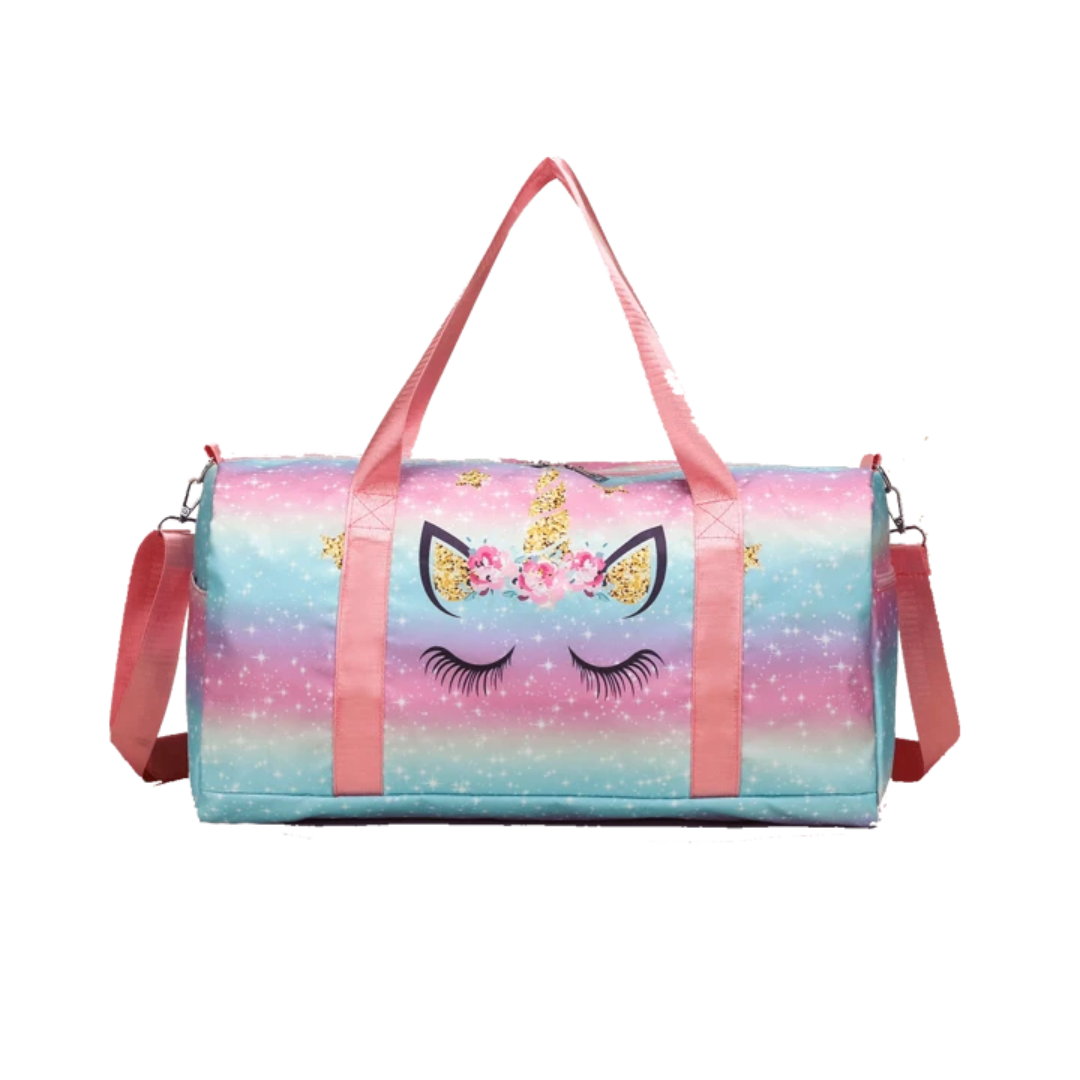 Mini Duffel Bag- Purple Unicorn main image 1