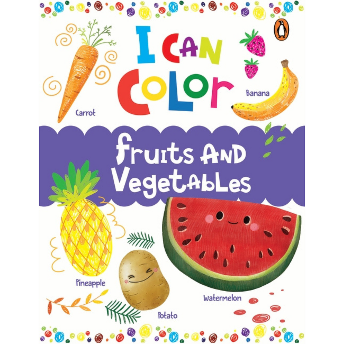 I Can Color - Fruits and Vegetables: A Fun Coloring Book for Preschool ...