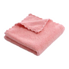 Coral Fleece Microfiber Quick Dry Face Towel - Coral 