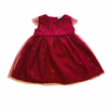 Baby Girl Tulle Shine Festive Party Dress in Red