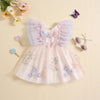 Baby girl butterfly themed party dress 