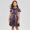 Kids Sateen Dress - Purple Orchard