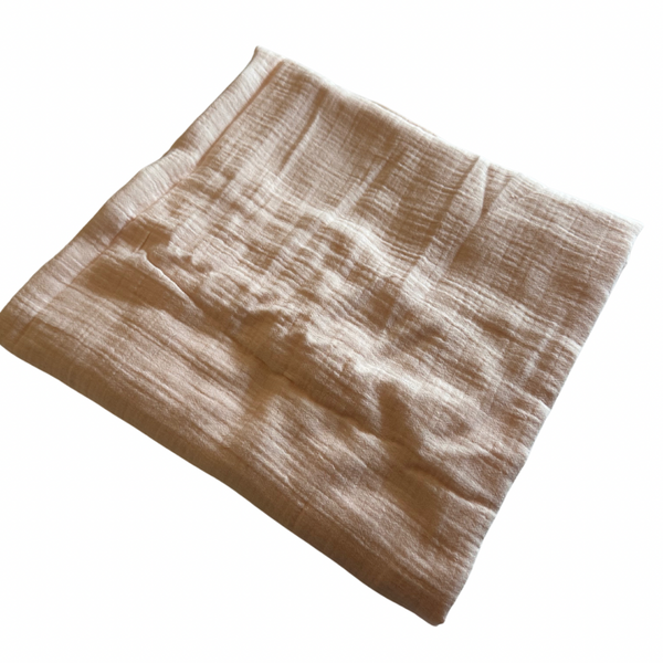 Large Muslin Blanket in Pale Pink