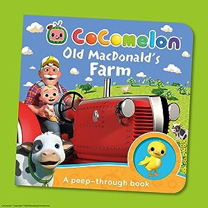 Official Cocomelon: Old MacDonald's Farm: A peep-through book [Board Book]
