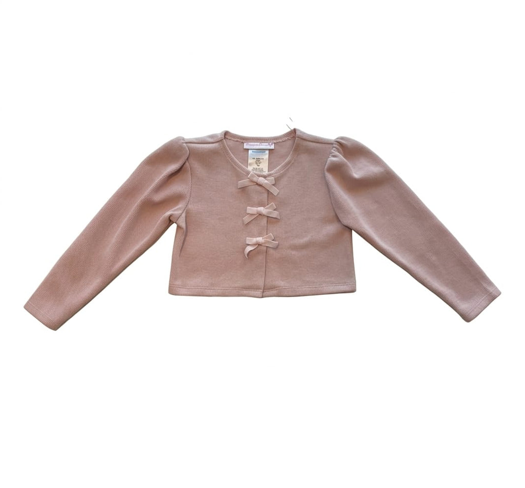 Pink Cardigan with Bow