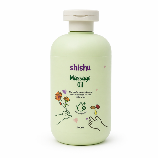 Shihu Massage Oil bottle on a white background