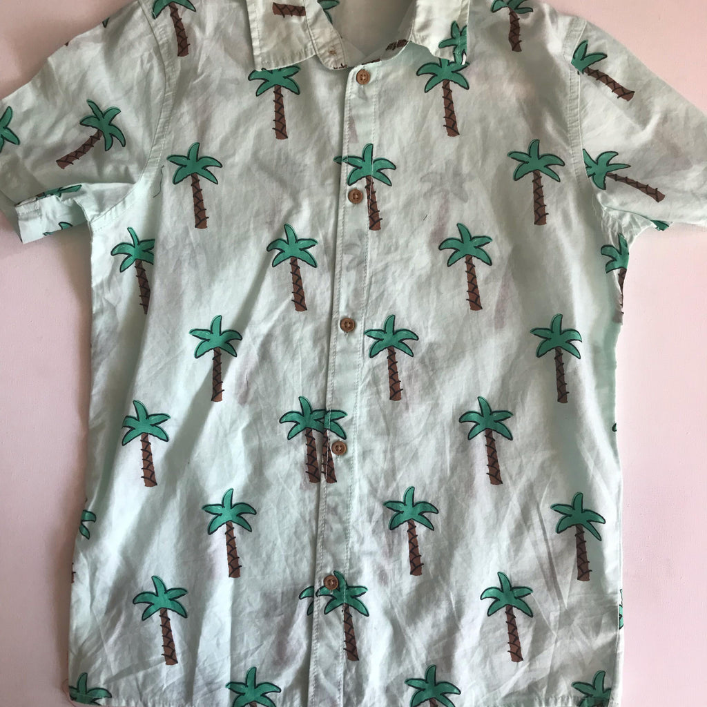 Boys Summer Shirt - Coconut Tree