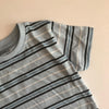 Boys Cotton T-Shirt - Blue Stripe