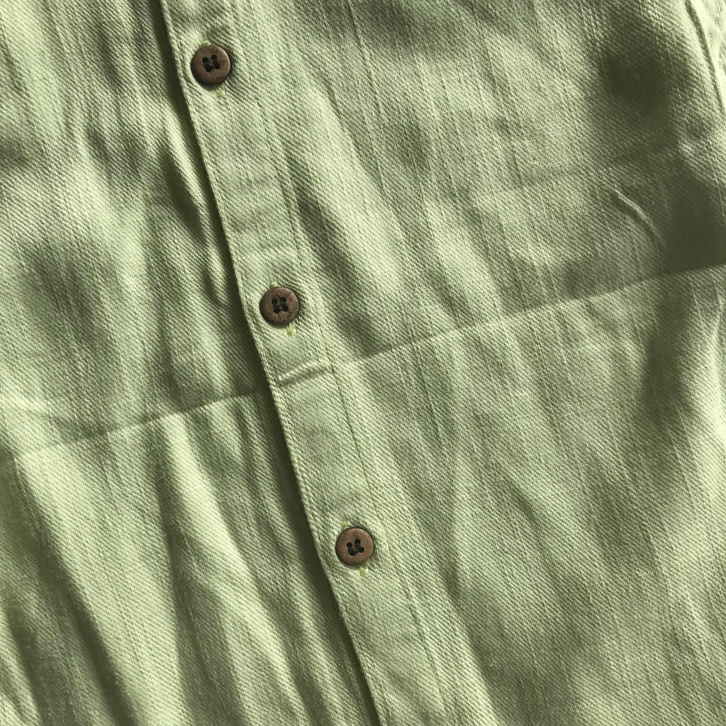 Boys - Green Linen Shirt