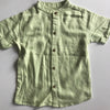 Boys - Green Linen Shirt